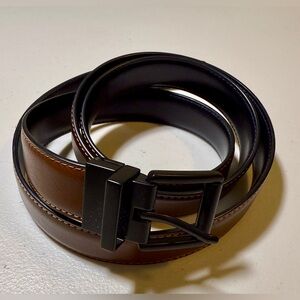 Brand new Men's Black and Brown Leather Belt
